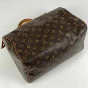 Louis Vuitton Brown Commuter Bag Boston Handbag Monogram Speedy